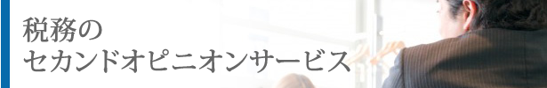 税務のセカンドオピニオンサービス